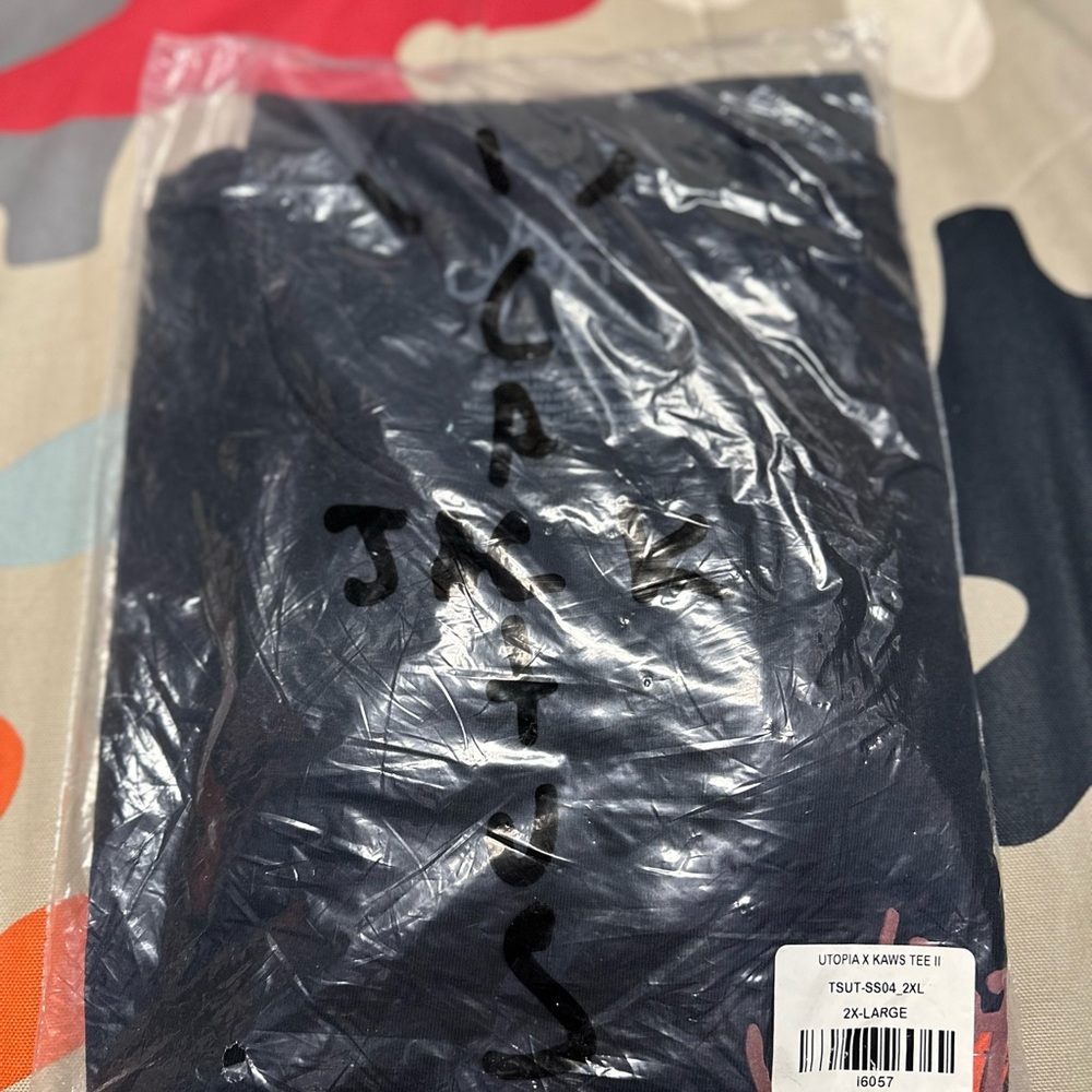 New Travis Scott x Kaws Utopia Black Graphic Tee XXL